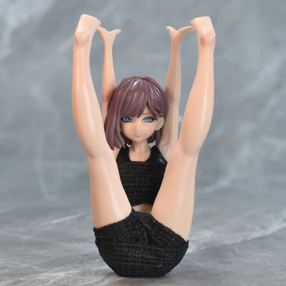 Sayaka Yoga Pose Mitasarete Mezameru Asa ni Manga Cast Off Figure PVC 5" [No Box] *Adult Collectible*