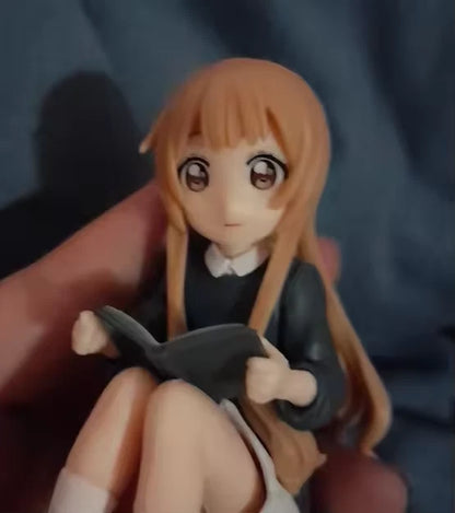 Hanako‌ Omuro Reading YuruYuri Kawaii Desktop Anime Figure Model PVC 3" [No Box]
