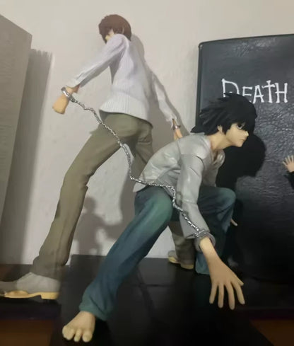 Light Yagami vs L Lawliet Death Note Collectible Anime Figure PVC 8.5" [Boxed]