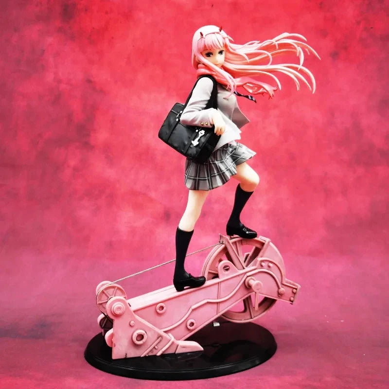Zero Two School Uniform Darling in the Franxx Anime Figure Model PVC 11" [Boxed]