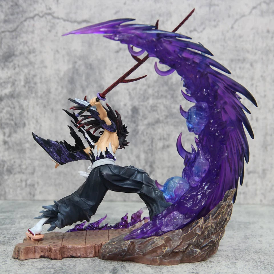 Kokushibo Upper Moon One Demon Slayer Anime Action Figure PVC 8.6" [No Box : Battery Powered]