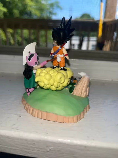 Childhood Goku & Chi-Chi Dragon Ball Anime Figure Model Statue PVC 5.5" [Boxed]