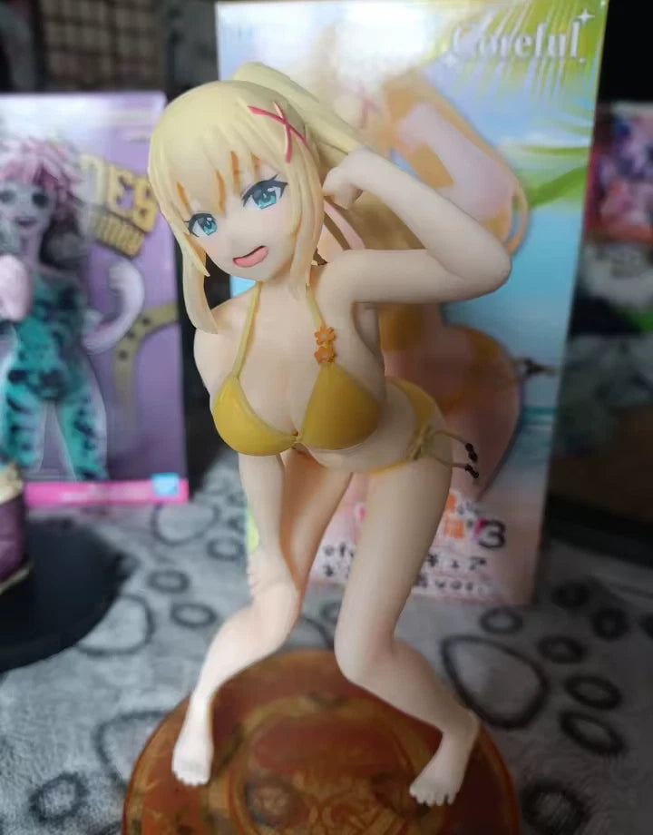 Darkness Lalatina Swimwear KonoSuba Anime Figure Model Statue PVC 7" [Original]