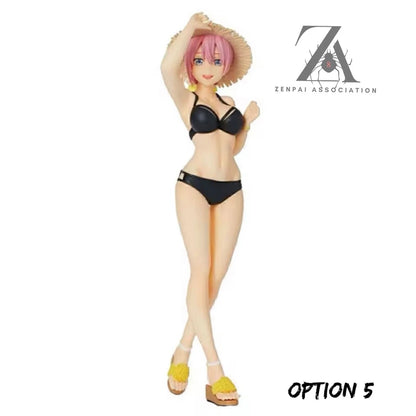 Nakano Sisters Bikini Quintessential Quintuplets Kawaii Anime Figures PVC 6” [No Box]