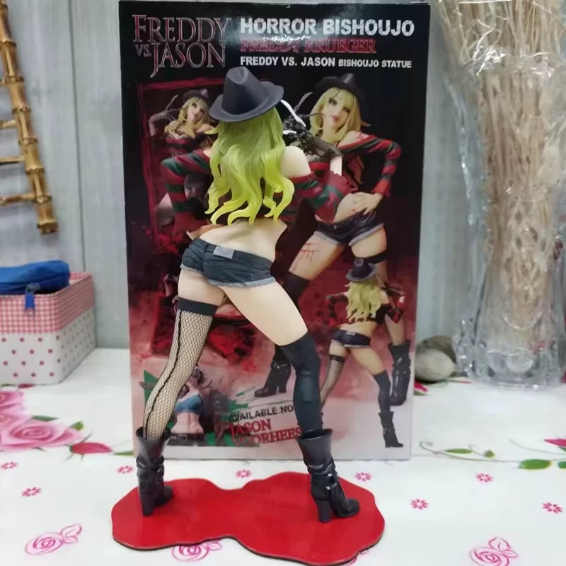 Female Freddy Krueger Collectible Scary Parody Horror Figure PVC 7" [Boxed] *Adult Collectible*
