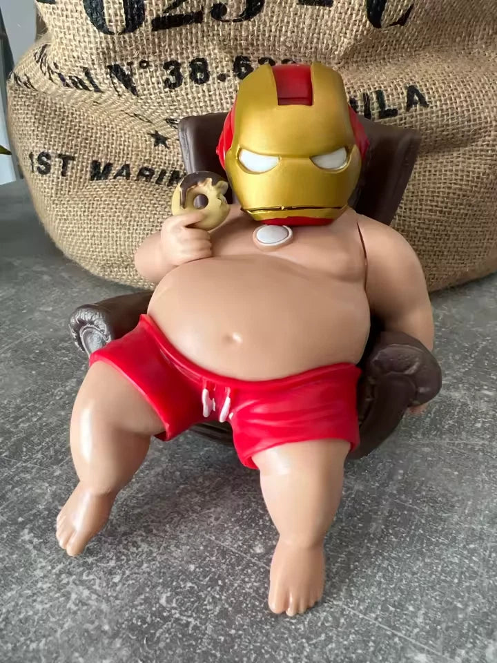 Chubby Iron Man Mark 45 Marvel Parody Funny Action Figure PVC 4.7 in [No Box]