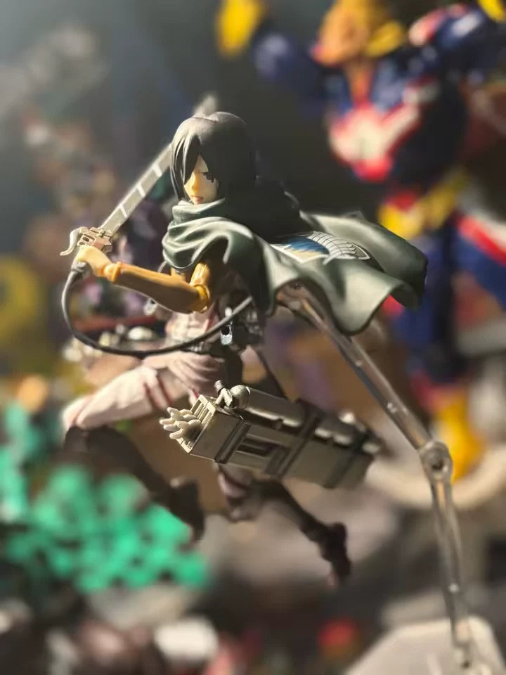 Mikasa Ackerman Attack on Titan Adjustable Anime Action Figure PVC 6.4" [Boxed]