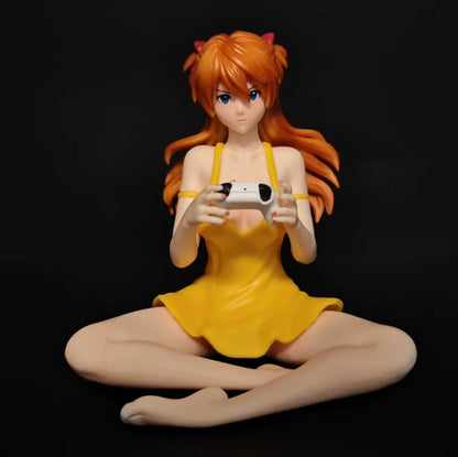 Asuka Sohryu Game Console Neon Genesis Evangelion Anime Figure PVC 4.3" [Boxed]