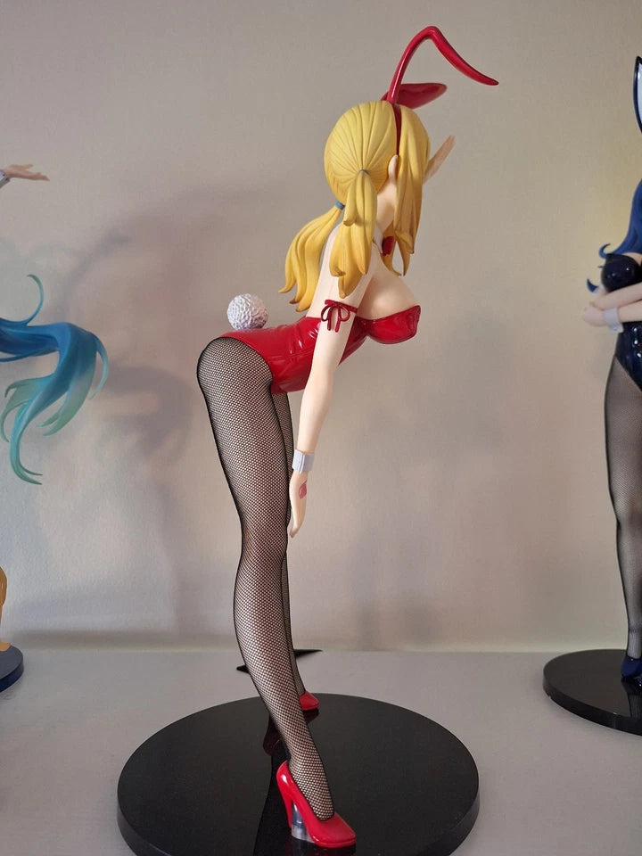 Lucy Heartfilia Bare Leg Bunny Fairy Tail Full Bust Anime Figure PVC 14" [No Box] *Adult Collectible*