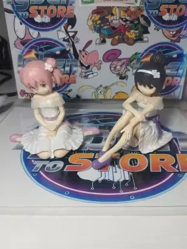 Homura Akemi Sitting Puella Magi Madoka Magica Desktop Anime Figure PVC 4" [Boxed]
