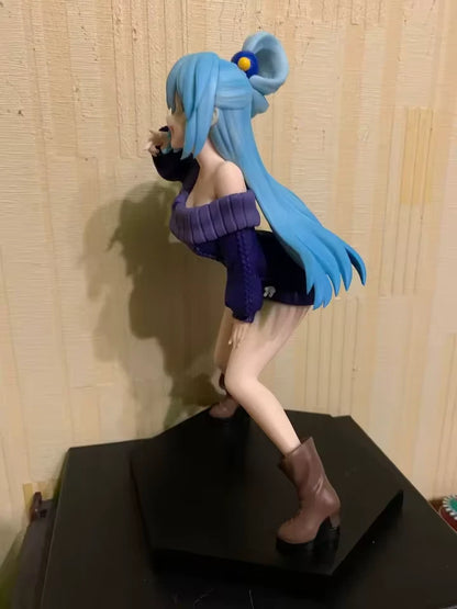Aqua Camera Pose KonoSuba Fan-Favorite Kawaii Anime Figure PVC 8" [Boxed : Original]