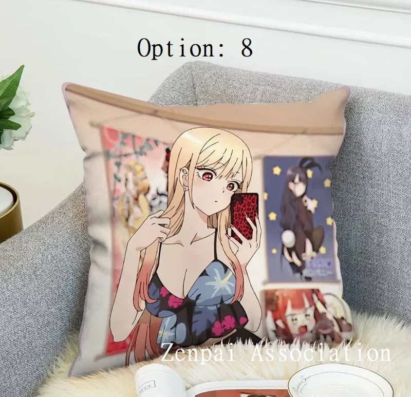 Marin My Dress-Up Anime Kawaii Soft Pillow Cushion Cover 1.5 x 1.5 ft