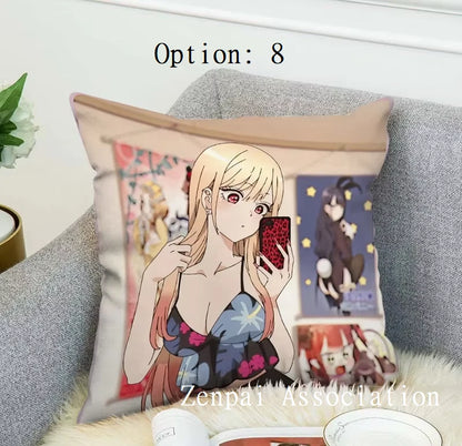 Marin My Dress-Up Anime Kawaii Soft Pillow Cushion Cover 1.5 x 1.5 ft