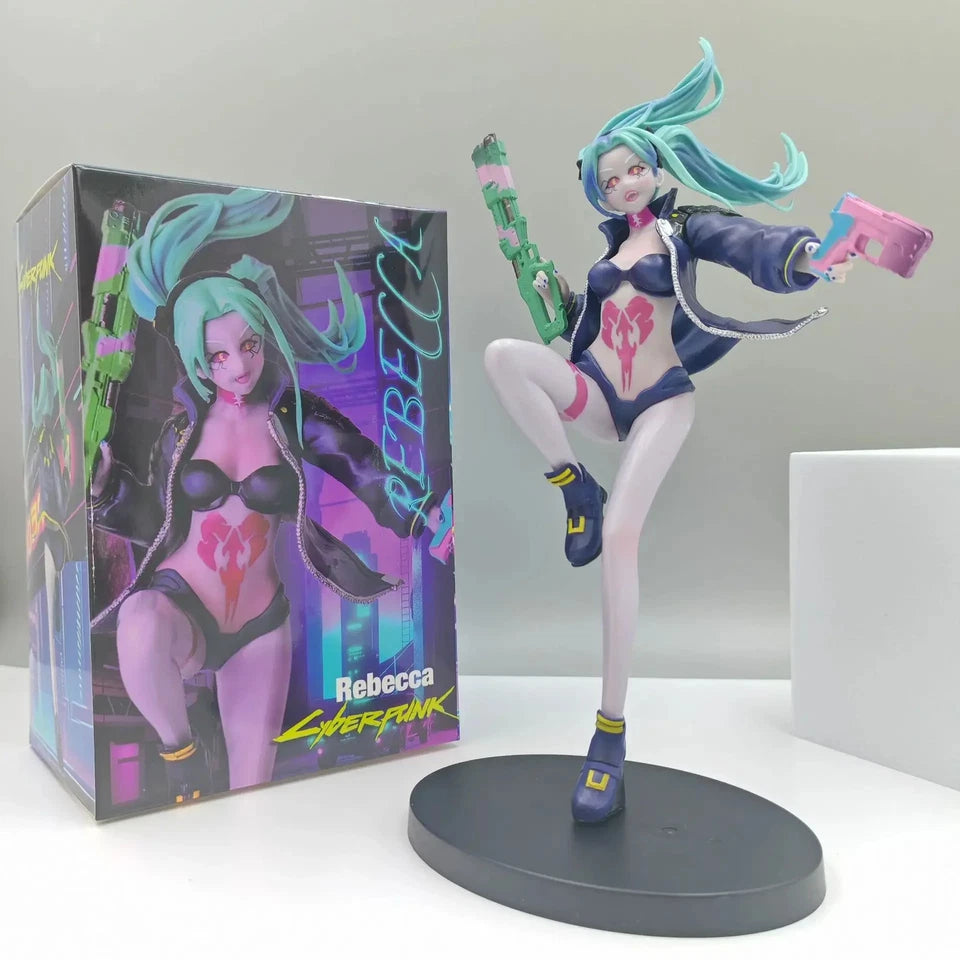 Rebecca The Destroyer Cyberpunk Edgerunners Popular Anime Figure PVC 9" [Boxed]