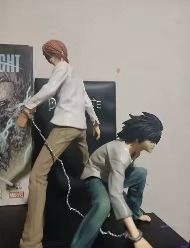 Light Yagami vs L Lawliet Death Note Collectible Anime Figure PVC 8.5" [Boxed]