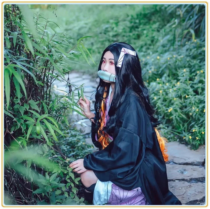 Nezuko Kamado Cosplay Demon Slayer Full Set: All items in picture are included