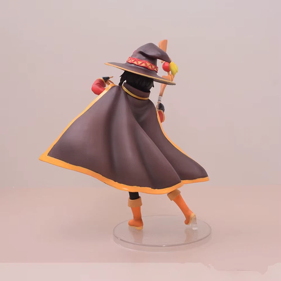 Megumin Wizard Attire KonoSuba Anime Collectible Kawaii Figure PVC 7" [Boxed]
