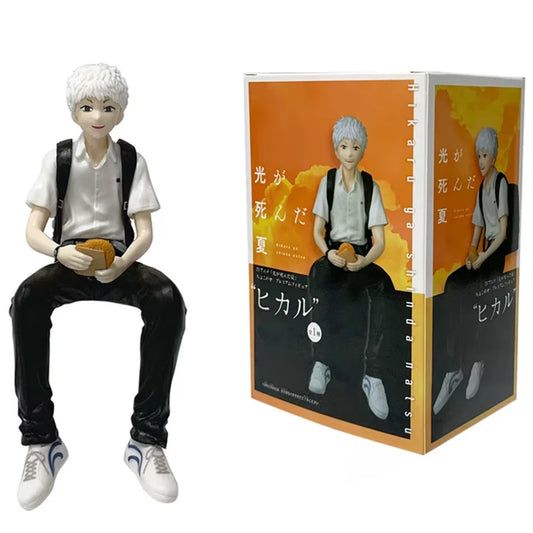 Tsujinaka & Hikaru Sitting The Summer Hikaru Died Desktop Anime Figure Model PVC 5" [Boxed]