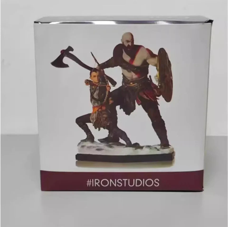 Kratos & Atreus God of War Video Game Action Figure Model Statue PVC 8" [Boxed]