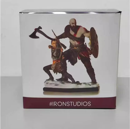 Kratos & Atreus God of War Video Game Action Figure Model Statue PVC 8" [Boxed]