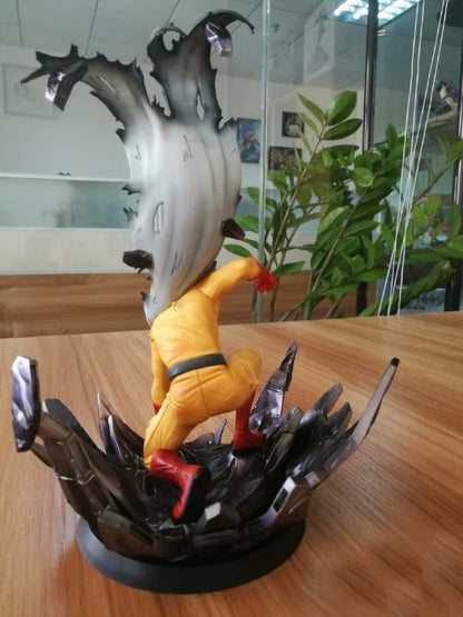 Saitama Bald Cape One Punch Man Anime Collectible Action Figure PVC 9" [Boxed]