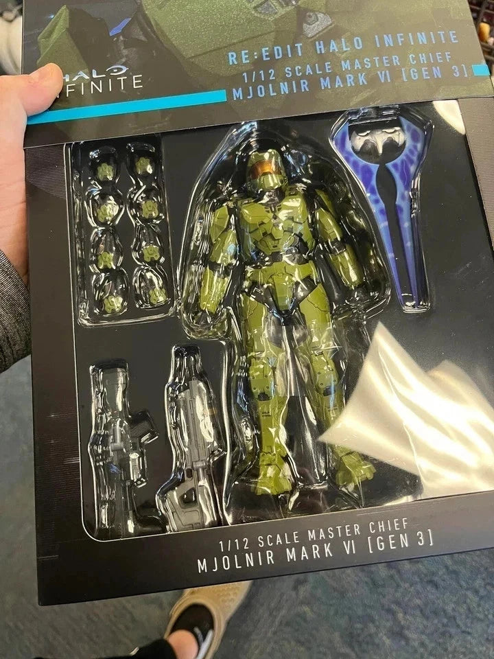 Master Chief Spartan-II 117 Halo Adjustable Rare Action Figure PVC 6.4" [Boxed]