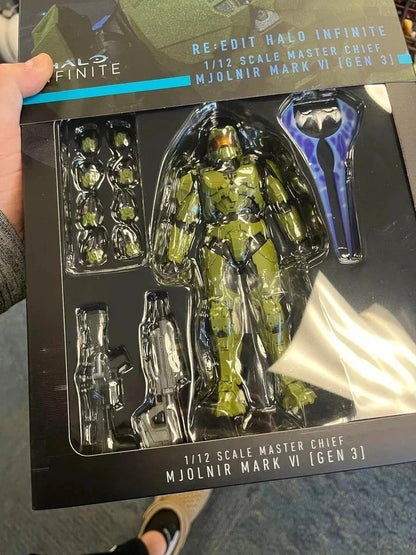 Master Chief Spartan-II 117 Halo Adjustable Rare Action Figure PVC 6.4" [Boxed]