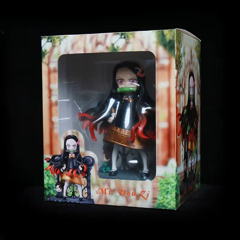 Nezuko Anya Forger Outfit Demon Slayer Anime Kawaii Figure PVC 5" [Boxed]