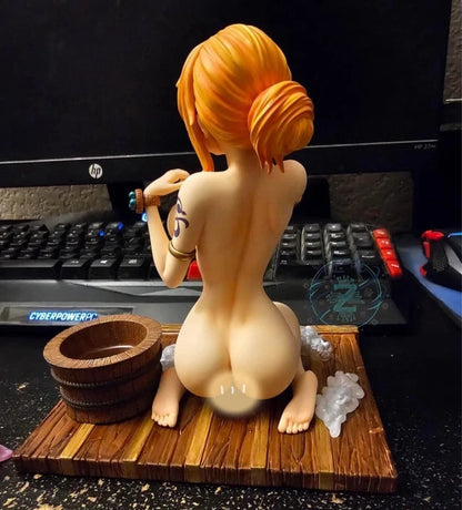 Nami Bathing Scene One Piece Cast Off Anime Figure PVC 5" [Adult Collectible]