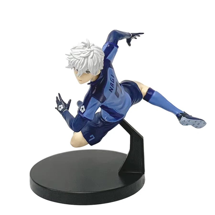 Seishiro Nagi Soccer Uniform Blue Lock Iconic Anime Figure Model PVC 5" [Boxed]