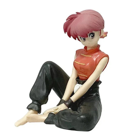 Saotome Girl-Type Sitting Ranma ½ Collectible Anime Figure Model PVC 4" [Boxed]