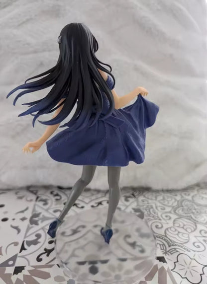 Mai Sakurajima Pretty Dress Rascal Does Not Dream Anime Kawaii Figure PVC 7.5" [No Box]