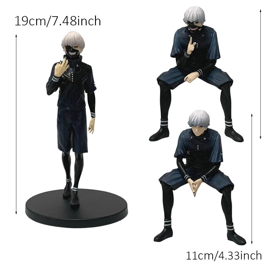 Ken Kaneki Eyepatch Tokyo Ghoul Anime Figure Model Statue PVC 4.5" - 7" [Boxed]