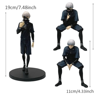 Ken Kaneki Eyepatch Tokyo Ghoul Anime Figure Model Statue PVC 4.5" - 7" [Boxed]