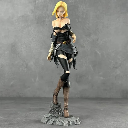 Android 18 Torn Shirt Dragon Ball Z Anime Figure Model PVC 9" [Adult Collectible]