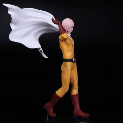 Saitama Bald Cape One Punch Man Anime Collectible Action Figure PVC 7.8" [No Box]