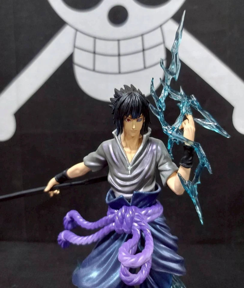 Sasuke Uchiha Chidori Naruto Anime Collectible Rare Action Figure PVC 9" [Boxed]