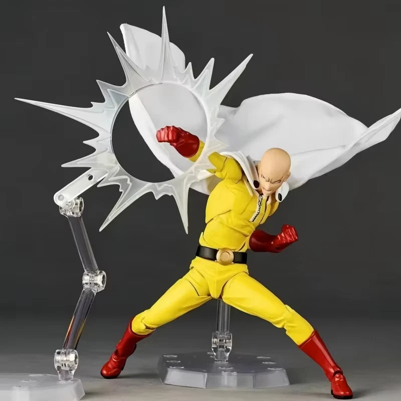 Saitama Bald Cape One Punch Man Adjustable Popular Anime Figure PVC 6" [Boxed]