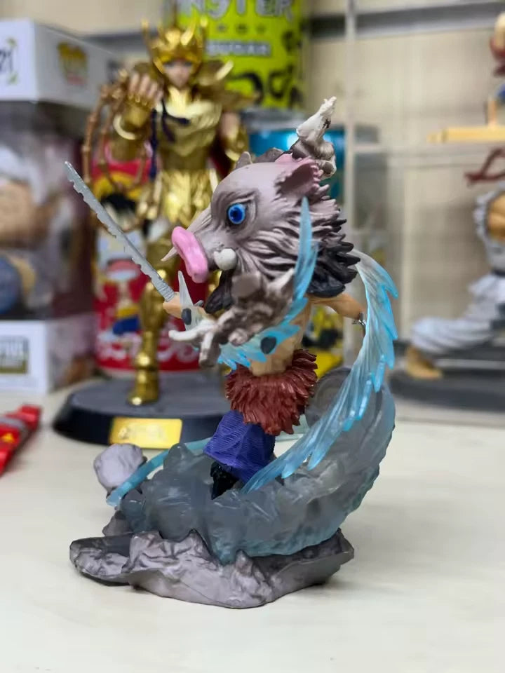 Inosuke Hashibira Demon Slayer Anime Collectible Chibi Figurine PVC 3.5" [Boxed]