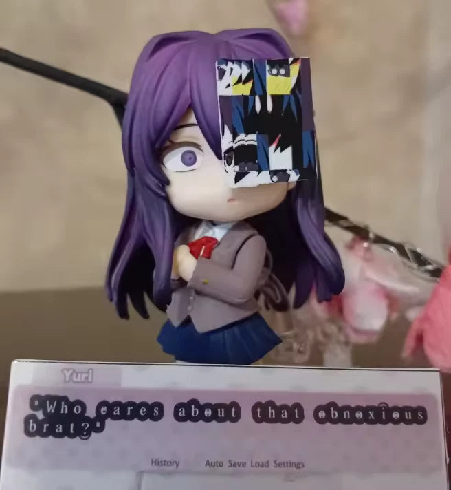 Yuri Doki Doki Literature Club! Adjustable Kawaii Anime Figure PVC 4" [Boxed]