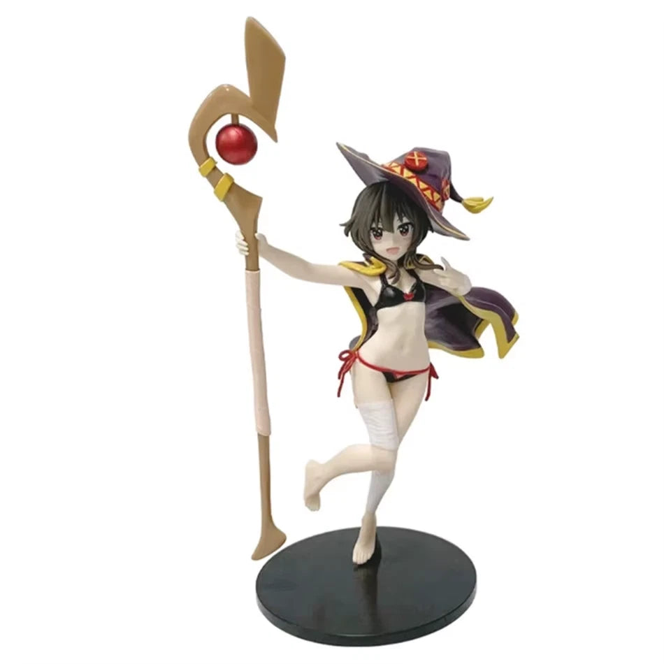 Megumin Bikini KonoSuba Anime Collectible Petite Kawaii Figure PVC 7" [Boxed]