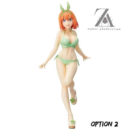 Nakano Sisters Bikini Quintessential Quintuplets Kawaii Anime Figures PVC 6” [No Box]