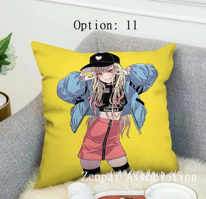 Marin My Dress-Up Anime Kawaii Soft Pillow Cushion Cover 1.5 x 1.5 ft
