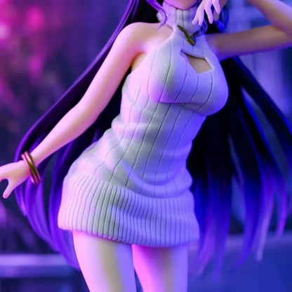 Albedo Knit Dress Succubus OVERLORD Anime Figure Model Statue PVC 8" [Boxed]