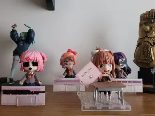 Sayori Doki Doki Literature Club! Adjustable Kawaii Anime Figure PVC 4" [Boxed]