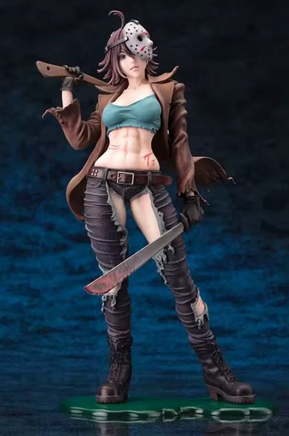 Female Jason Vorhees Collectible Scary Parody Horror Figure PVC 7" [Boxed] *Adult Collectible*