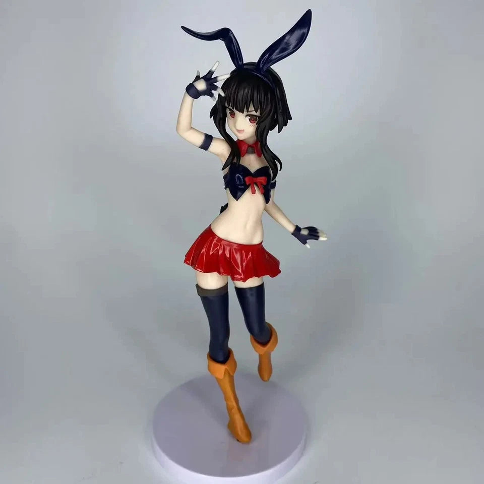 Megumin Bunny Girl KonoSuba Kawaii Anime Figure Model Statue PVC 9" [No Box]