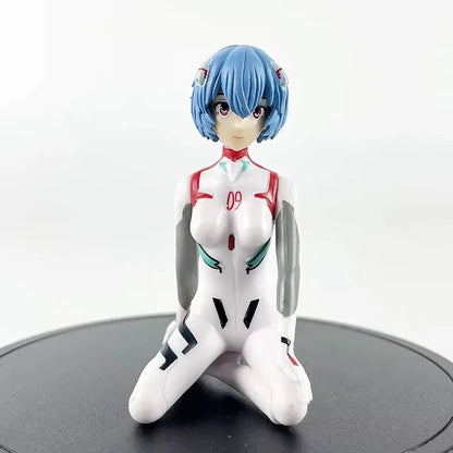 Asuka, Rei Ayanami, Mari Illustrious Neon Genesis Evangelion Anime Figures PVC 4" [No Box, 3 pc set]