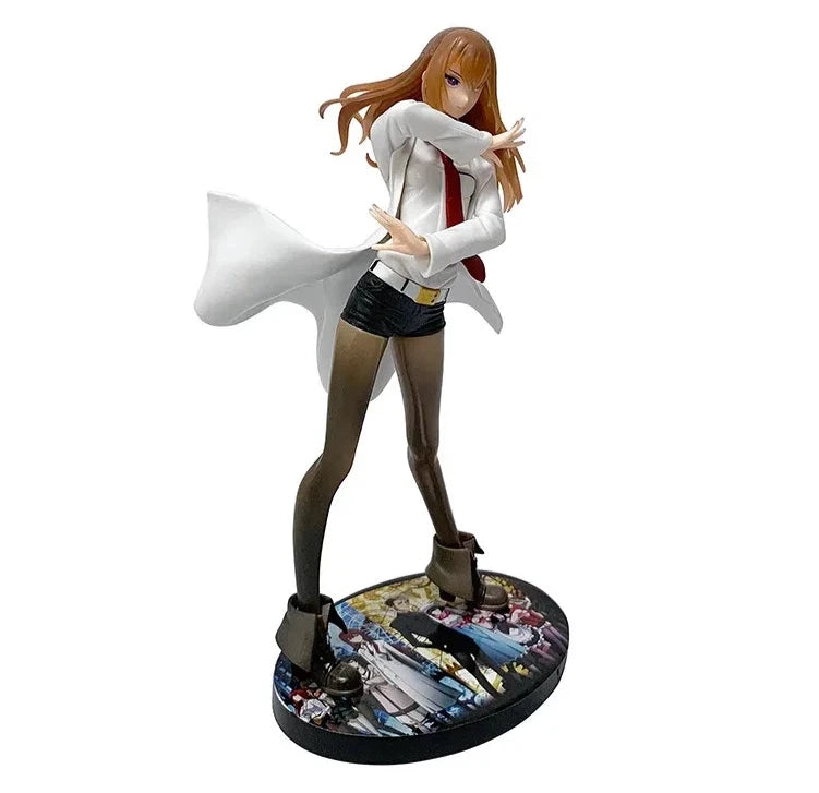 Kurisu Makise Lab Coat Steins;Gate Anime Figure Model Statue PVC 7.5" [Boxed]