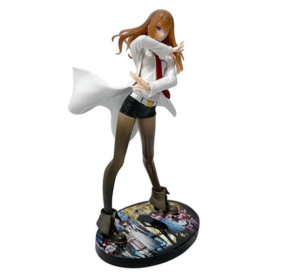 Kurisu Makise Lab Coat Steins;Gate Anime Figure Model Statue PVC 7.5" [Boxed]